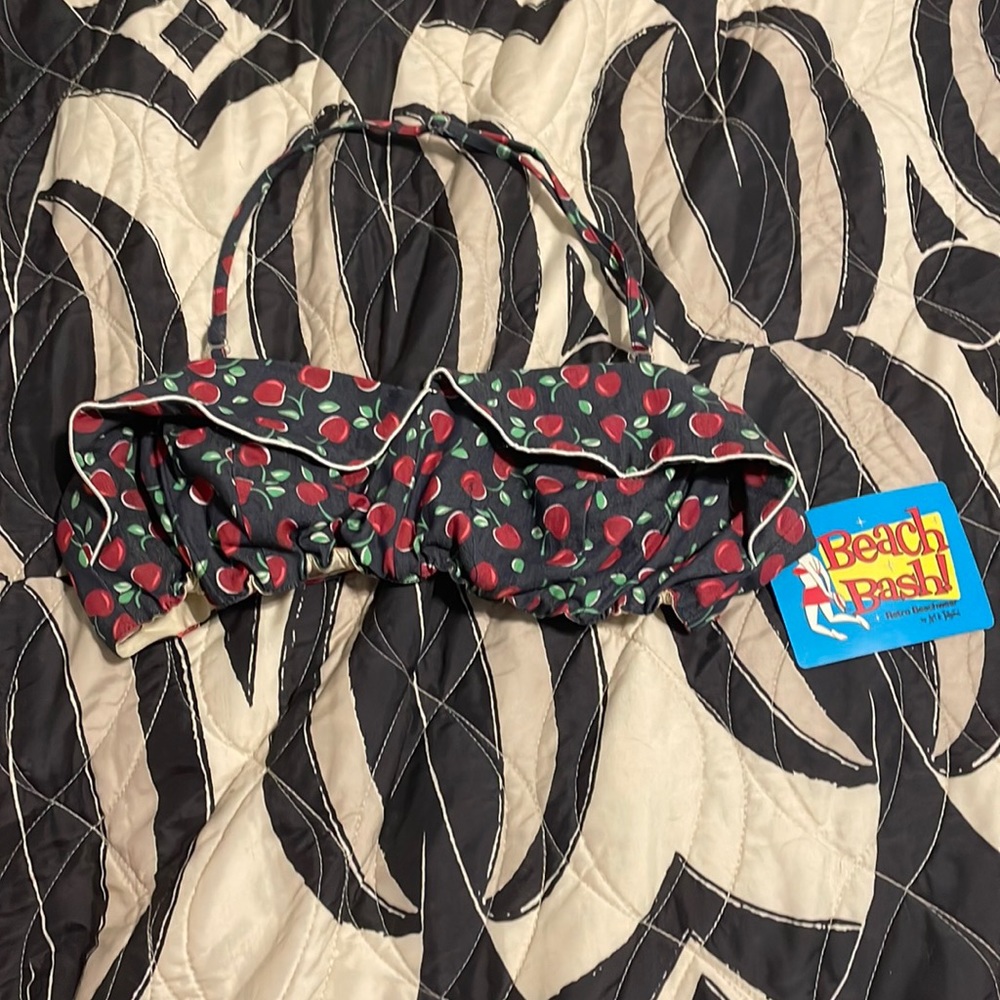 Stunning tatyana chambray and cherry bralette top